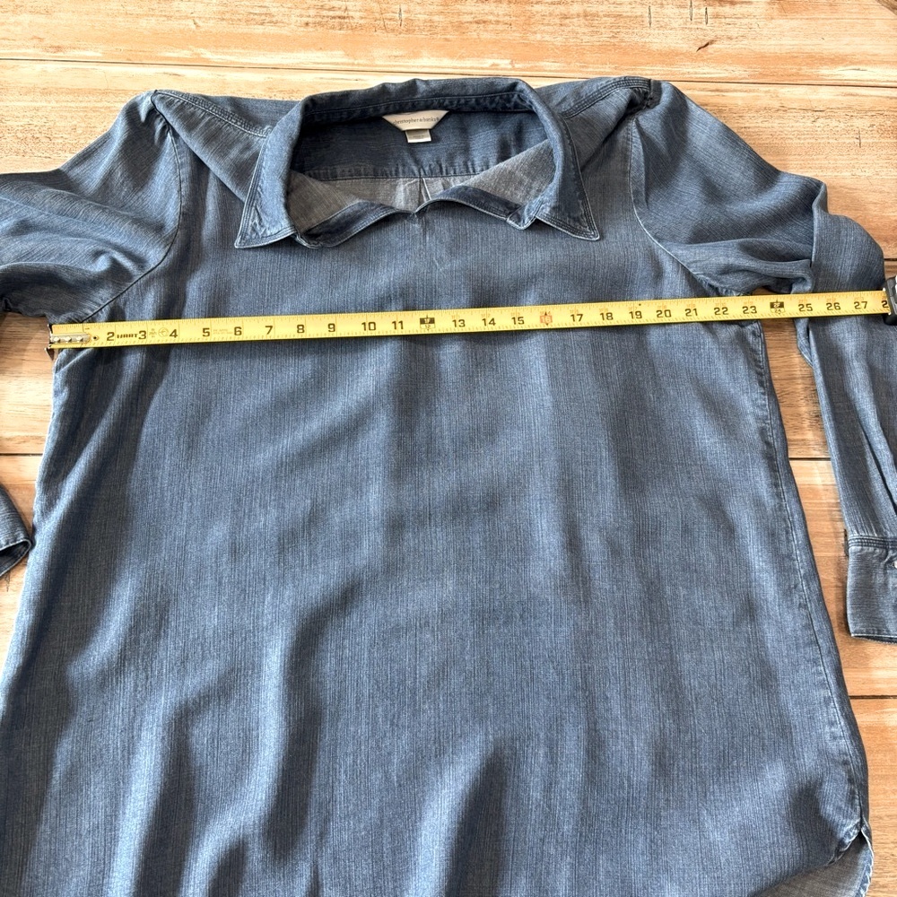 Christopher & Banks Women's Chambray Tunic Lyocell XL - Picture 8 of 10